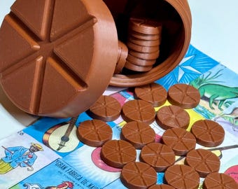 Magnetic Chocolate Abuelita Loteria Tokens - Loteria Fichas - Mexican Bingo Game Chips