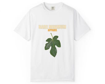 Bare Minimum Apparel Fig Leaf Tee, Clothing Optional Beach Shirt, Body Positive Resort Gift