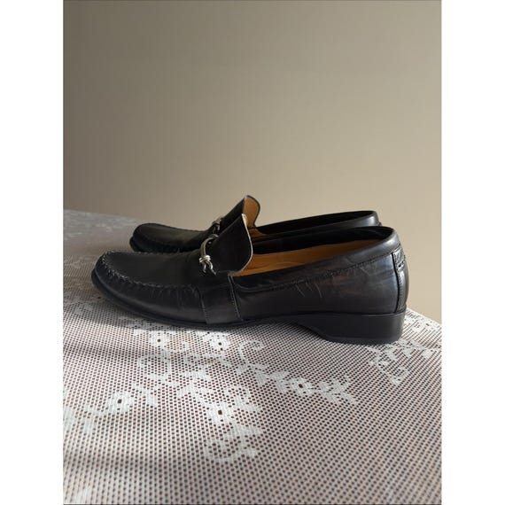 Cole Haan, Vintage Cole Haan Country Italy Black Leather Horsebit Loafers Shoes Women's 8.5