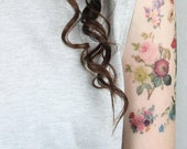 Temporary Tattoo Flower Gift for Women Fake Tattoos Floral Gifts for Mom Birthday Gifts for her Pressed flash