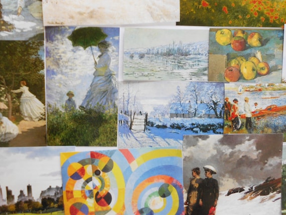 Famous paintings images pack 100 paper images by famous artists for craft making collage decoupage scrap booking card making art history