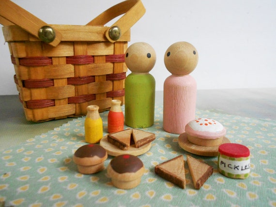 pretend play picnic basket set