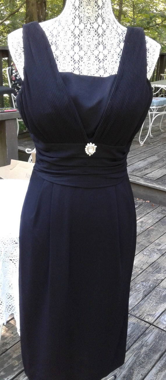 1950s/60s Black Wiggle Dress