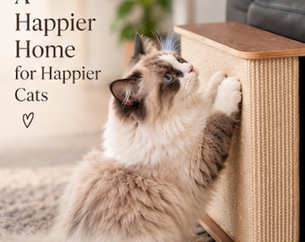 La mesa auxiliar perfecta para rascadores de gatos