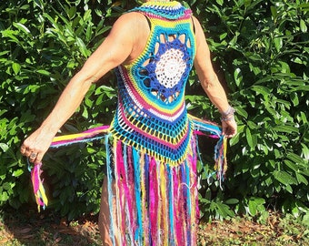 crochet FESTIVAL VEST, Fae vest