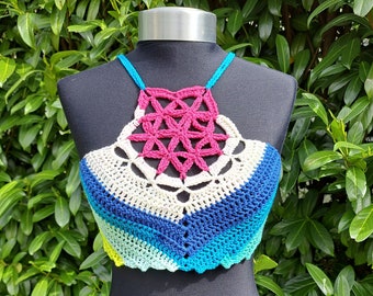 TOP FLEUR de vie, top au crochet