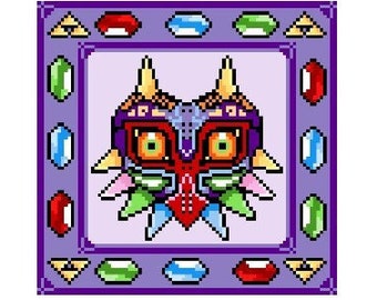 ゼルダの伝説 ムジュラの仮面をイメージしたブランケット - かぎ針編み