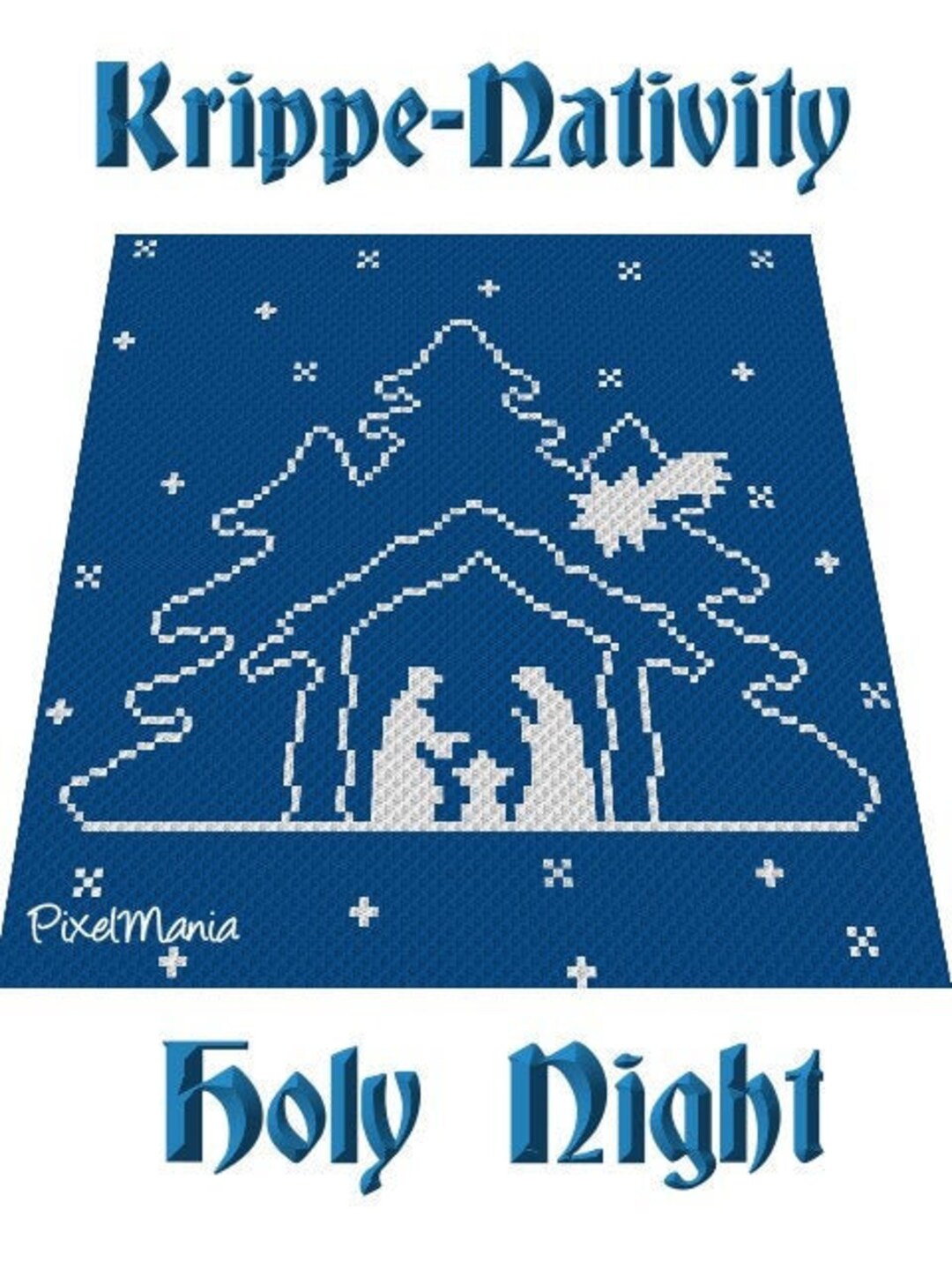 NATIVITY Crochet Graph for Blanket, C2C, Written & Color Blocked ...
