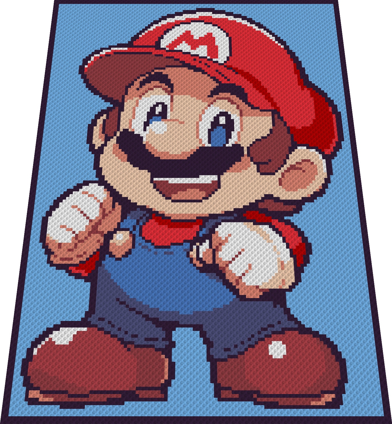 SUPER MARIO - C2c Graph - Etsy