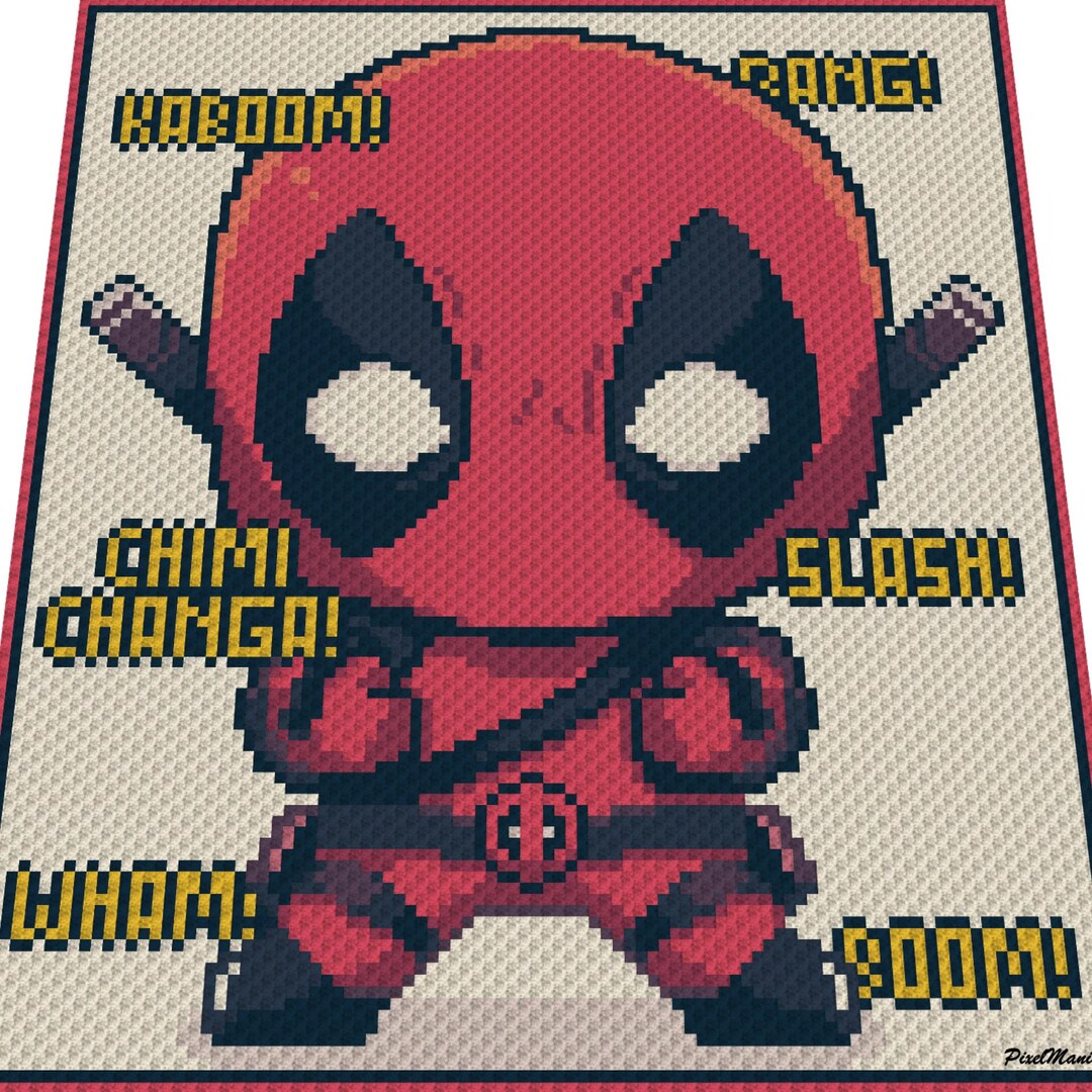 DEADPOOL - Graph for C2C Blanket - Etsy