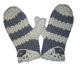 CROCHET PATTERN * miTTenS *  adult size, Instant PDF Download, corchet mitten