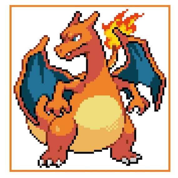CHARIZARD - POKMON Inspired Graph for SC Blanket - Etsy