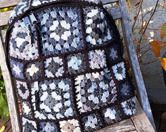 BACKPACK - Granny Square - crochet backpack