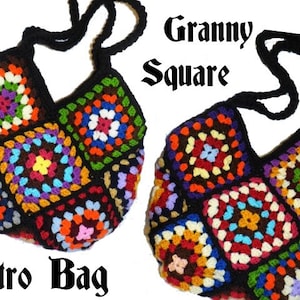 CROCHET PATTERN * REtRO BAG - GrannY SquarE* e-Book, instant download, pdf-datei, crochet bag,