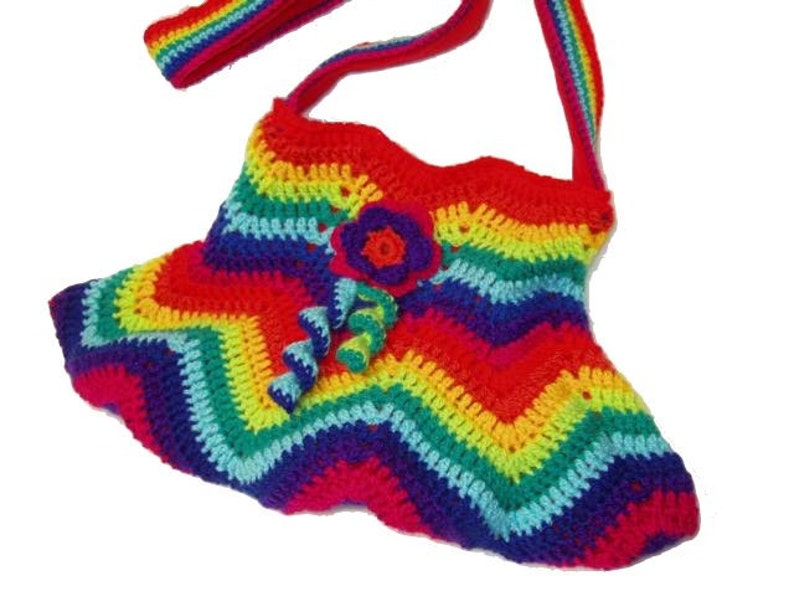 Crochet Bag Rainbow Etsy