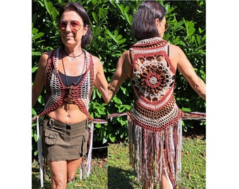 crochet FESTIVAL VEST, Fae vest