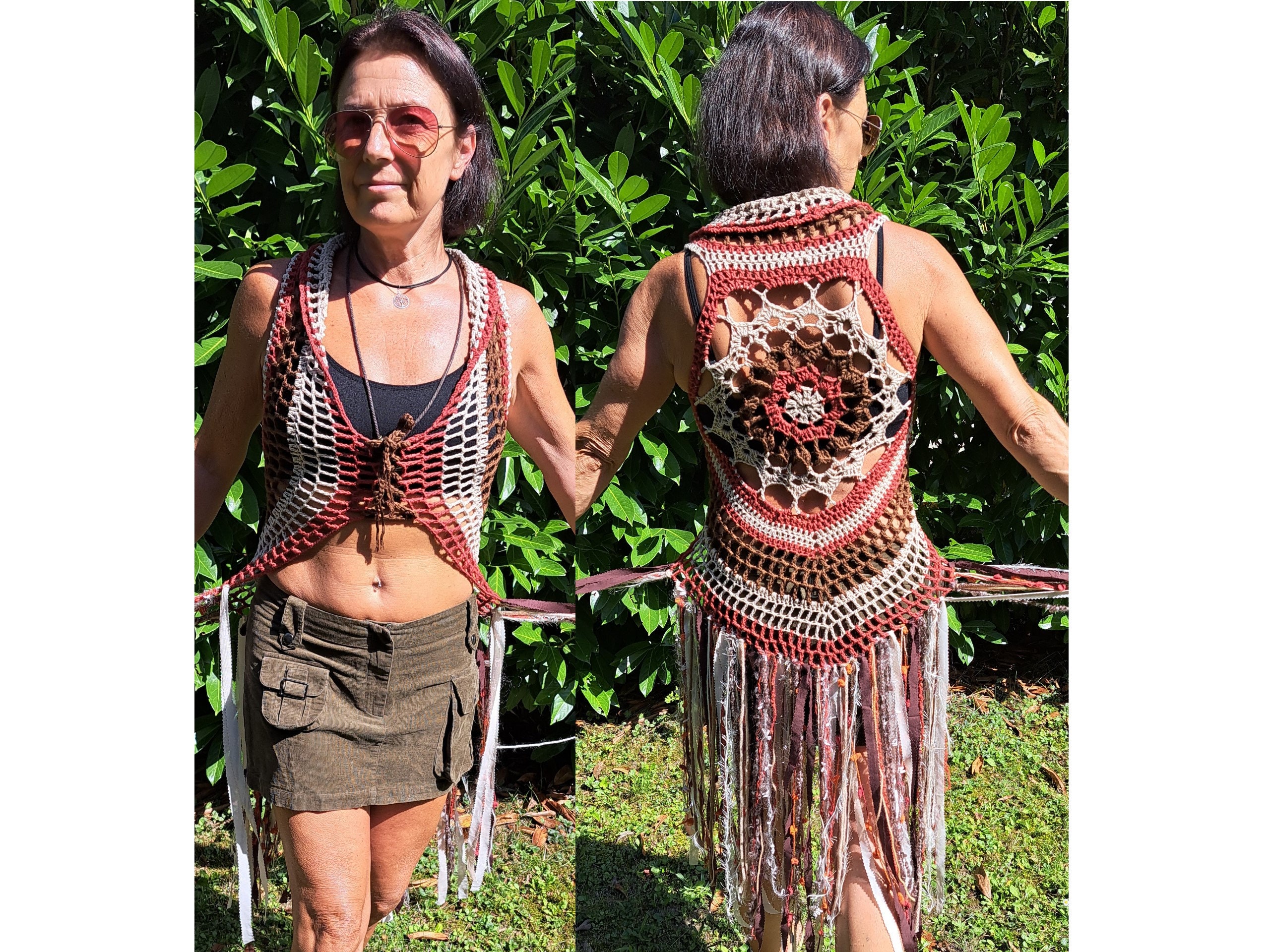 EMBROIDERY CORD VEST