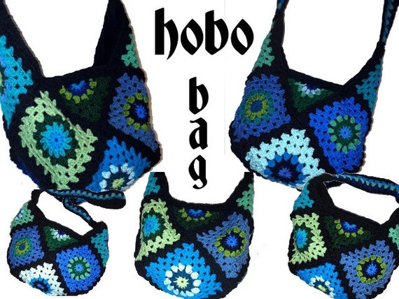 crochet granny square hobo bag pattern
