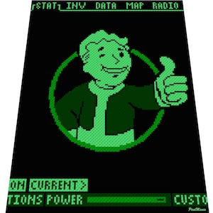 FALLOUT - VAULT BOY - Häkelmuster für c2c