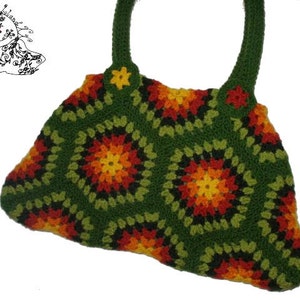 Tas * hex * Granny square big shopper