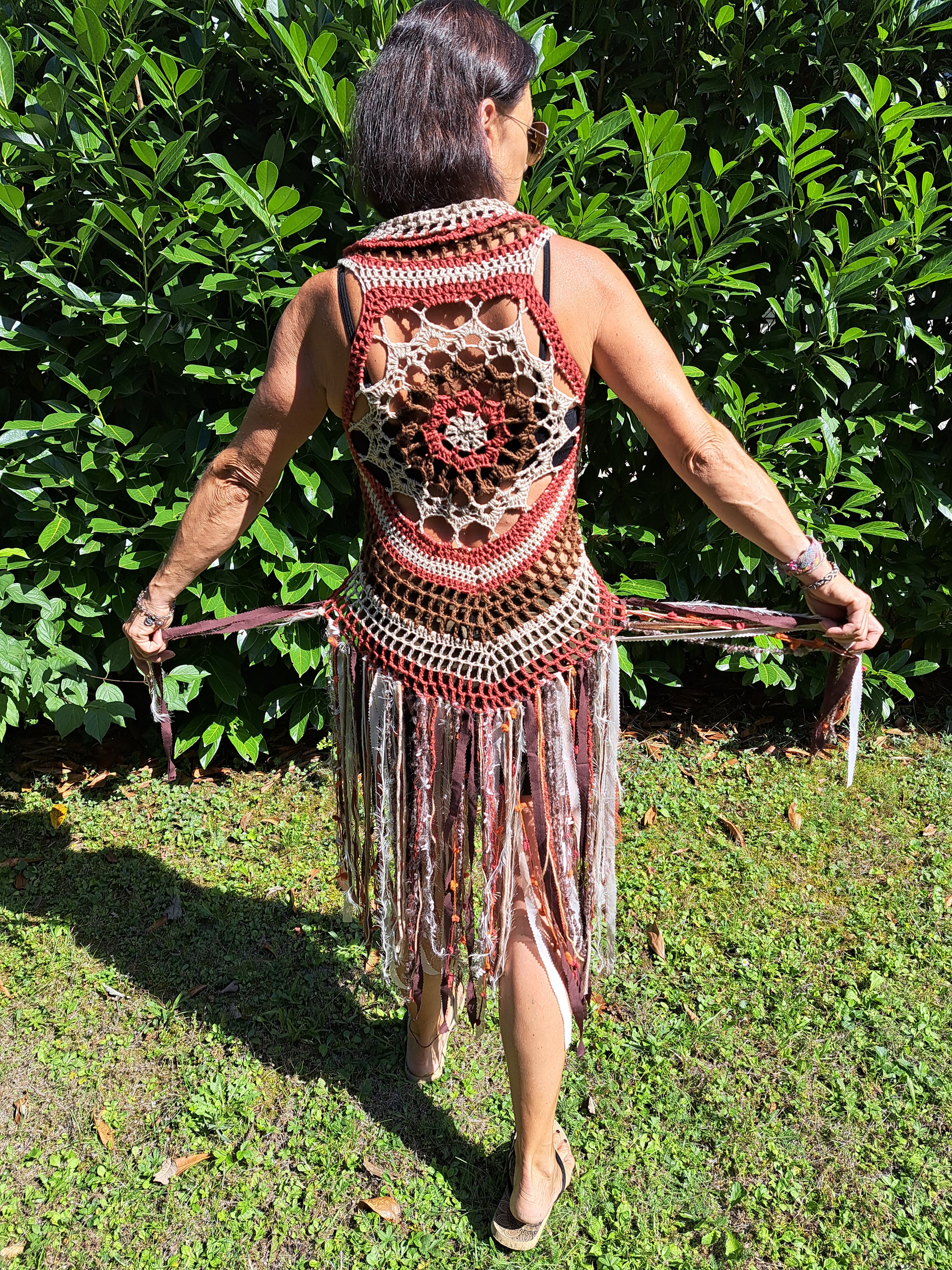 EMBROIDERY CORD VEST