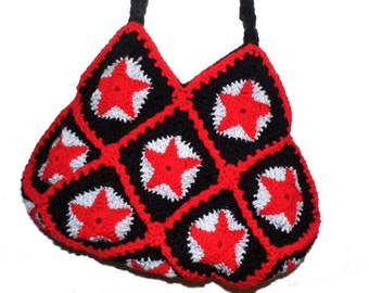 Häkeltasche * ReD StarS* Granny Square