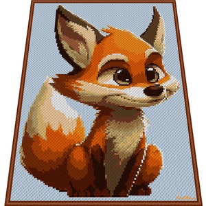 FOX, graphique pour couverture au crochet C2C