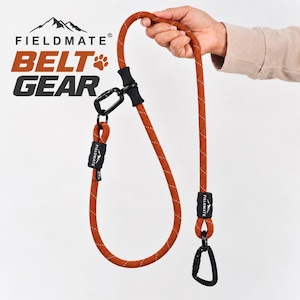 FIELDMATE BELT GEAR – Hands Free Dog Walking Belt, Multi-Use Rope Leash System, Outdoor Dog Gear, Hiking & Adventure Belt  Wearable Rope