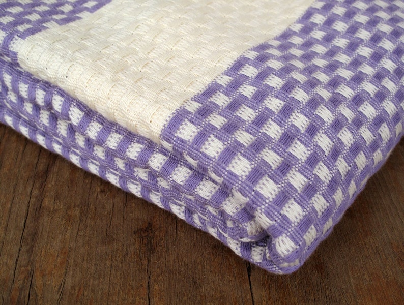 Bedspread Turkish Blanket Sofa Bed Cover Couch Throw Handwoven Cotton Sofa Throw Bed Blanket Mauve LILAC Extra Large 99 x 79