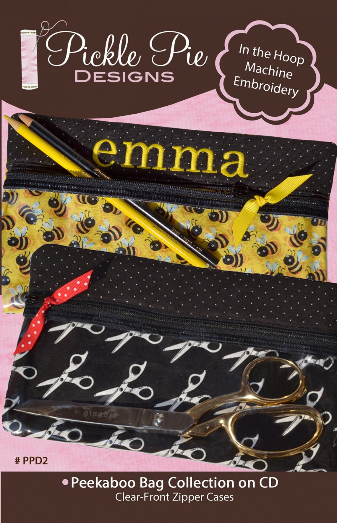 Embroidery Machine Pickle Pie Designs Peekaboo Collection Etsy