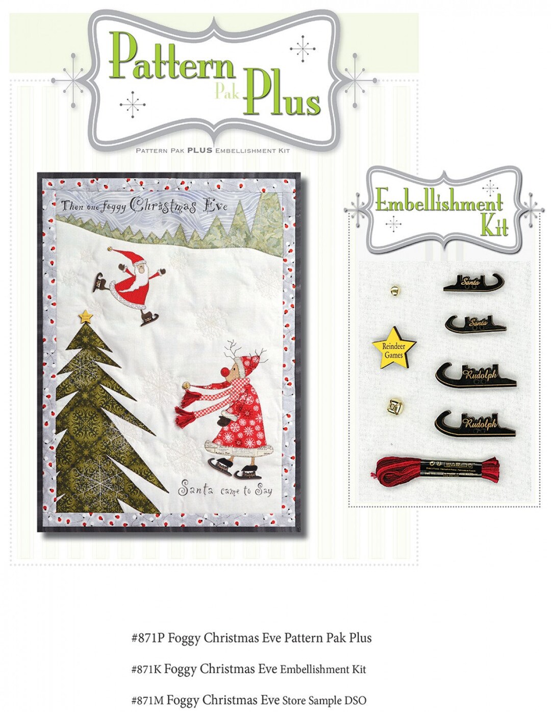 Foggy Christmas Eve Pattern Pak Plus, by Tamara Carlson, HH871P - Etsy