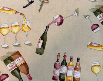 16 plus yards of Wine Theme Fabric as described in listing