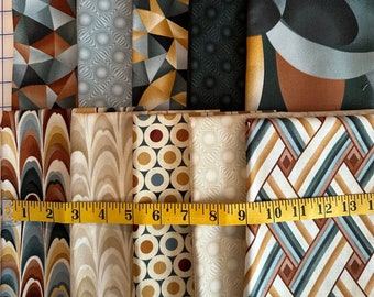 Ten 1/2 yard pieces from Modern Bundle from Timeless Treasures
