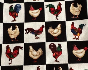 Box of Farm Themed Fabric