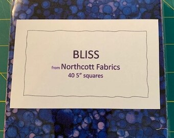 BLISS, 5" Squares,  40 pieces