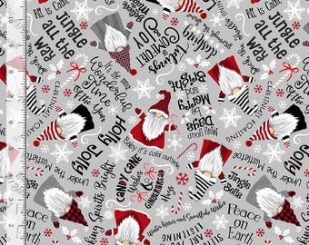 10 piece fat quarter Bundle, Gnome for the Holidays