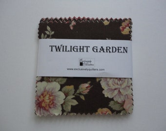 TWILIGHT GARDEN, 5" Squares from Exclusively Quilters