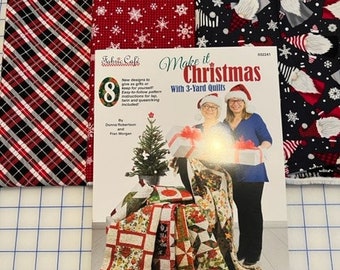 3 Yard Quilt Kit with Christmas Fabric