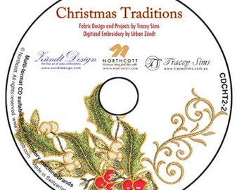 Embroidery Machine:  Christmas Traditions, cd