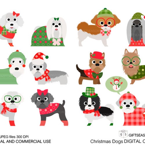 Dogs and Friends Clip Art Part 3 for Personal and Commercial - Etsy