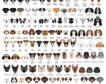 Dog face  digital clip art part 3 for Personal and Commercial use - INSTANT DOWNLOAD