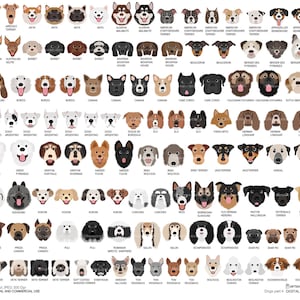 Cara de perro, parte 4, clip art digital para uso personal y comercial - DESCARGA INMEDIATA