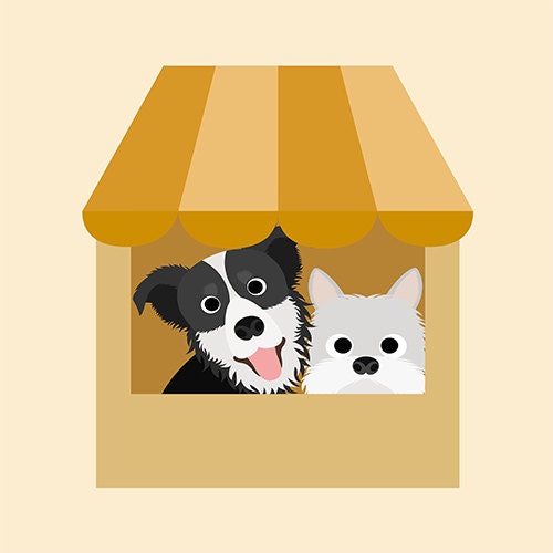 Dogs Look up Part 1 Digital Clip Art for Personal and Dogs Look up Part 1 Digital Clip Art for Personal and