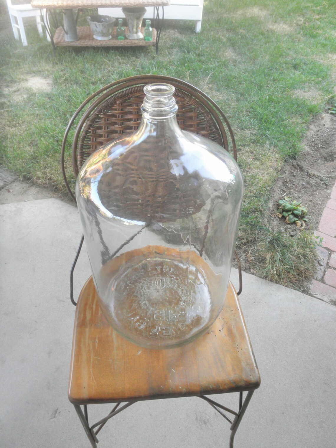 Vintage carboy 1972 6 1/2 gallon glass water cooler bottle Etsy