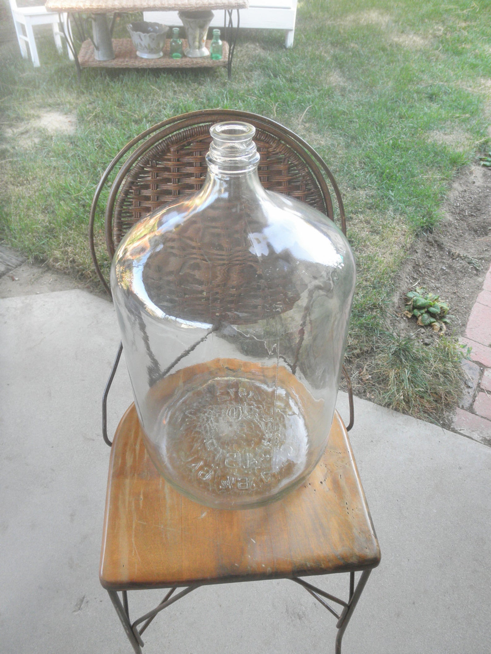 Vintage carboy 1972 6 1/2 gallon glass water cooler bottle Etsy