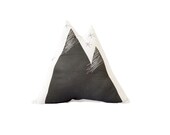 Mountain Plush Pillow - Charcoal