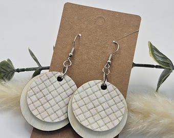 Circle Earrings | Maple Wood | Boho Earrings | Laser Cut