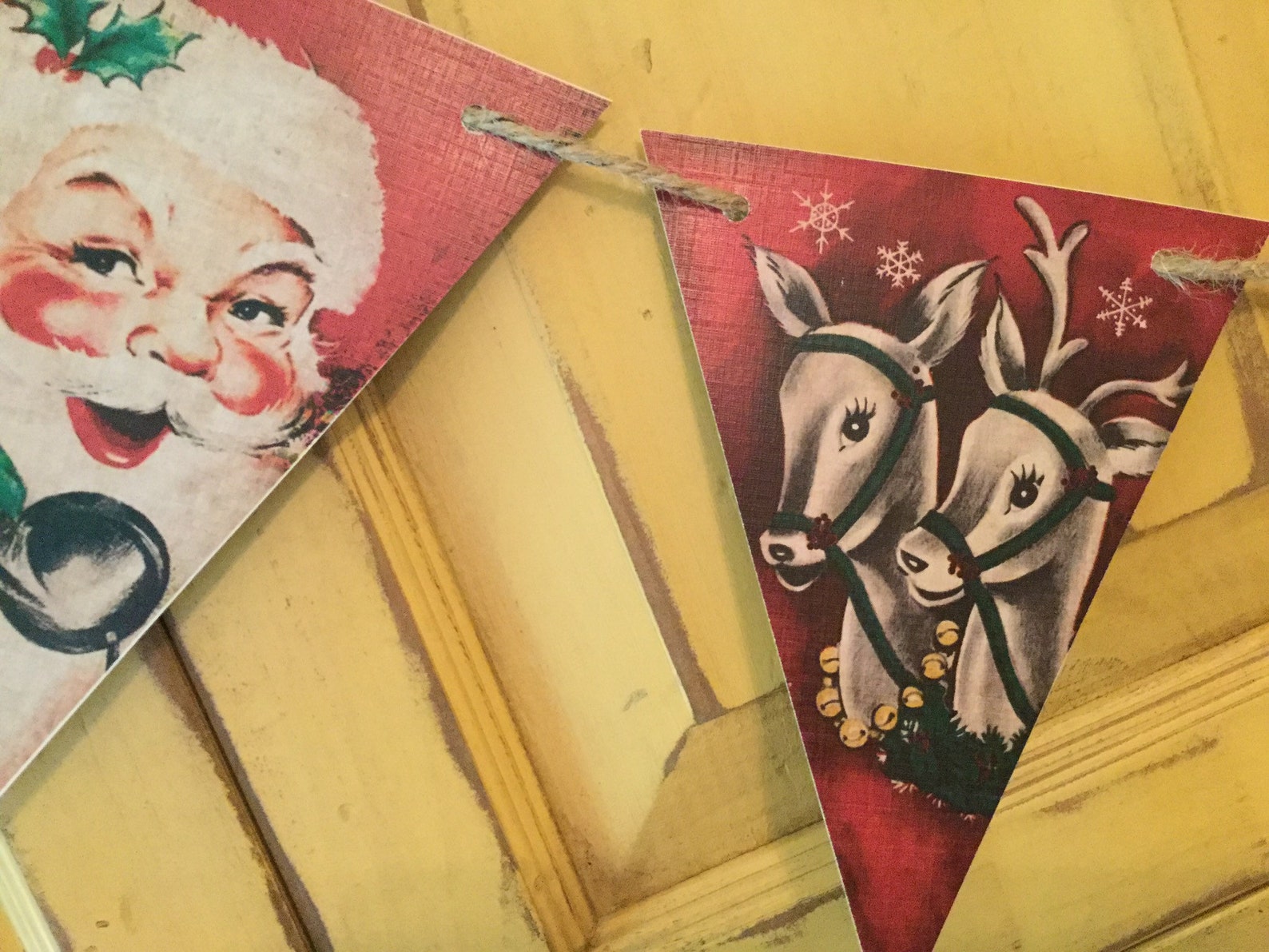 Vintage Christmas Banner 