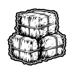 Heuballen-SVG/PNG, Herbstliche Bauernhof-Cliparts, Design für die Herbsternte, Scheunendeko im Landhausstil, Geschenkidee im Landhausstil (PNG), Schneidedatei für Cricut und Silhouette
