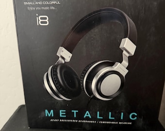 Foldable Stereo Headphones: Sound Intone i8 Metallic Bass-Enhanced